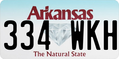 AR license plate 334WKH