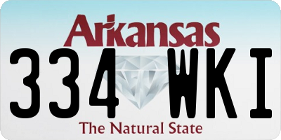 AR license plate 334WKI