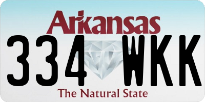 AR license plate 334WKK