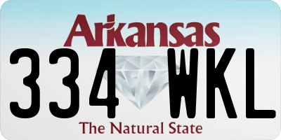 AR license plate 334WKL