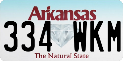 AR license plate 334WKM