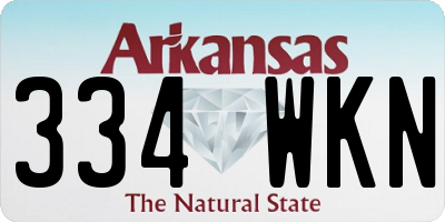 AR license plate 334WKN