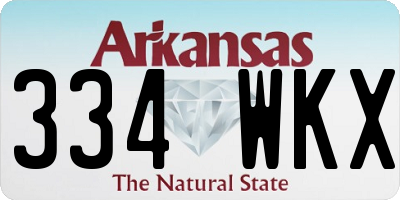 AR license plate 334WKX