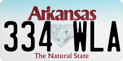 AR license plate 334WLA