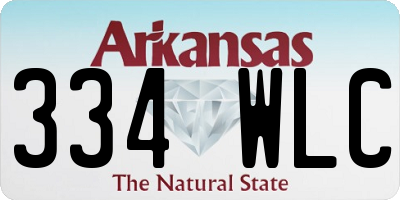 AR license plate 334WLC