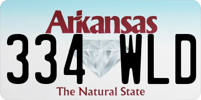 AR license plate 334WLD