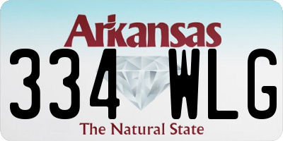 AR license plate 334WLG
