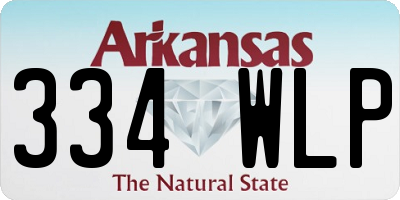 AR license plate 334WLP