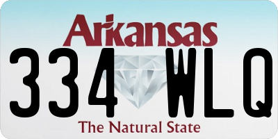 AR license plate 334WLQ
