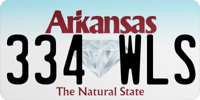 AR license plate 334WLS