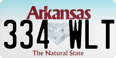 AR license plate 334WLT