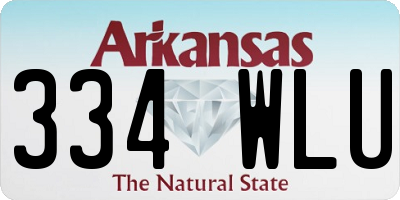 AR license plate 334WLU