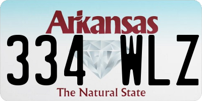 AR license plate 334WLZ