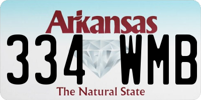 AR license plate 334WMB