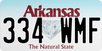 AR license plate 334WMF
