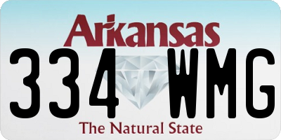 AR license plate 334WMG