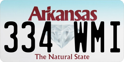 AR license plate 334WMI