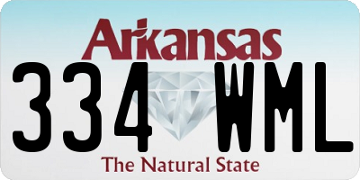 AR license plate 334WML
