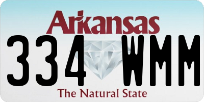 AR license plate 334WMM