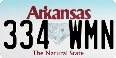 AR license plate 334WMN