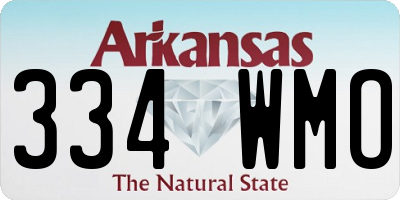 AR license plate 334WMO