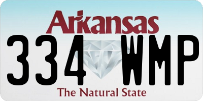 AR license plate 334WMP