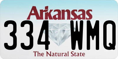 AR license plate 334WMQ