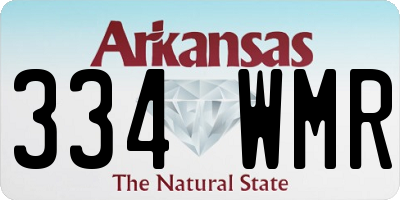 AR license plate 334WMR
