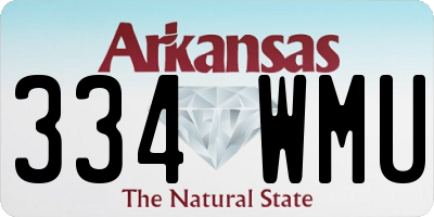 AR license plate 334WMU