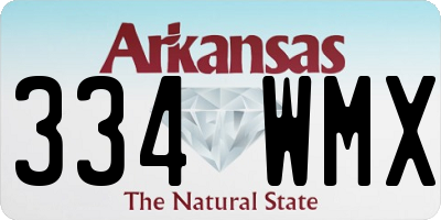 AR license plate 334WMX