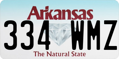 AR license plate 334WMZ