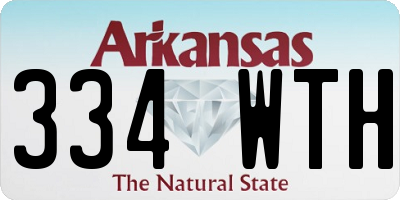 AR license plate 334WTH