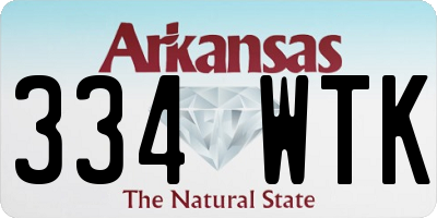 AR license plate 334WTK