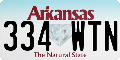 AR license plate 334WTN