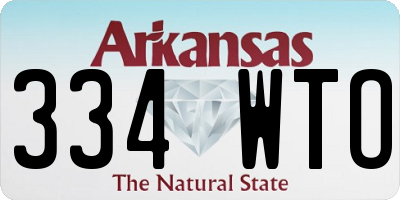 AR license plate 334WTO