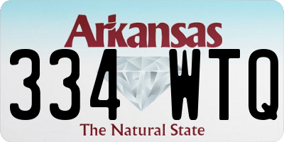 AR license plate 334WTQ