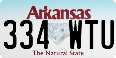 AR license plate 334WTU