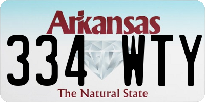 AR license plate 334WTY