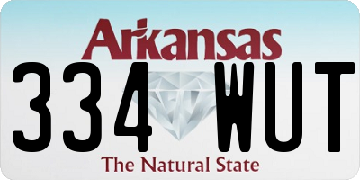 AR license plate 334WUT