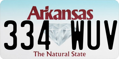 AR license plate 334WUV