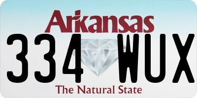 AR license plate 334WUX