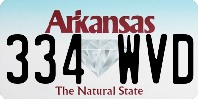 AR license plate 334WVD