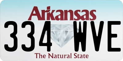 AR license plate 334WVE