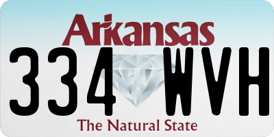 AR license plate 334WVH
