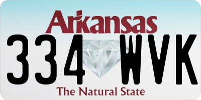 AR license plate 334WVK