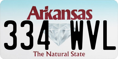 AR license plate 334WVL
