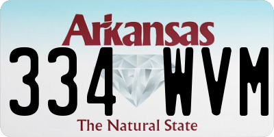 AR license plate 334WVM
