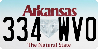 AR license plate 334WVO
