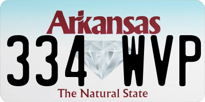 AR license plate 334WVP