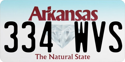 AR license plate 334WVS